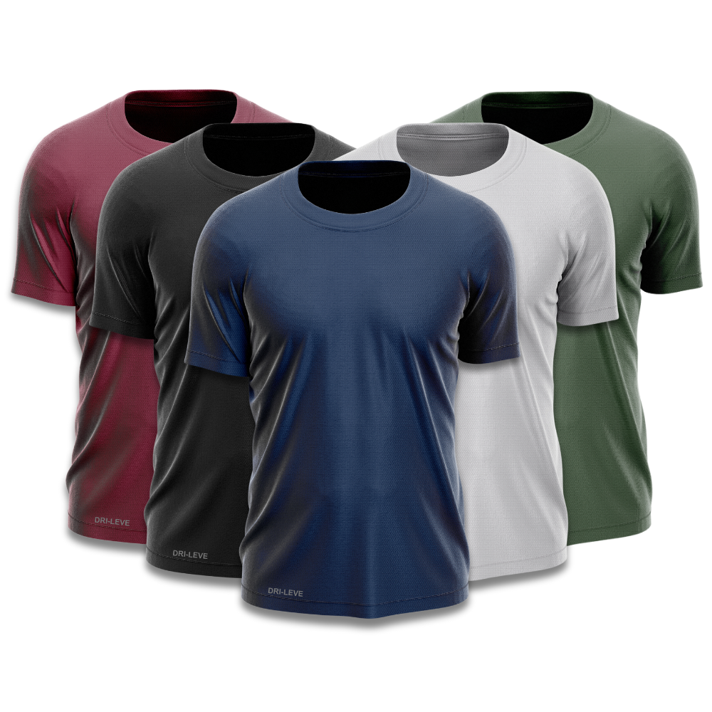 Ensemble t-shirt technique 5 pièces pour homme - FieroFit