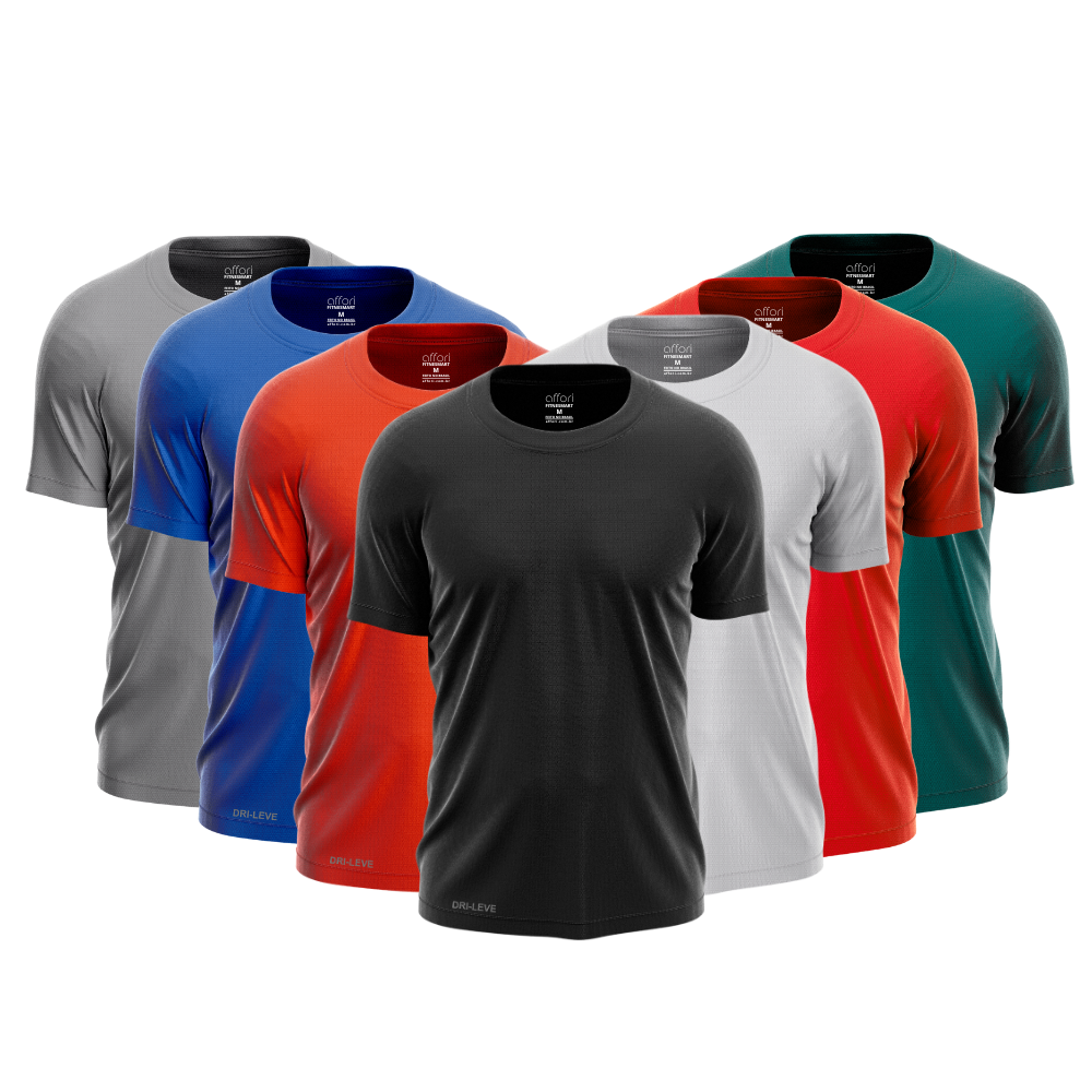 Lot de 7 t-shirts technologiques - Anti-transpiration