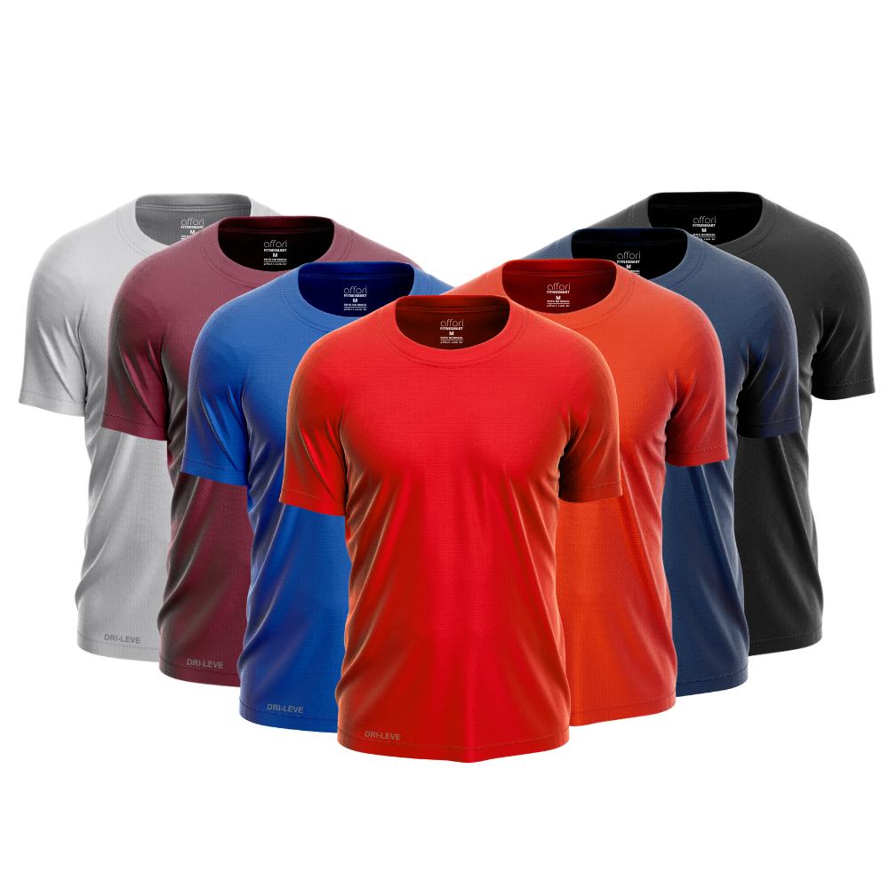 Lot de 7 t-shirts technologiques - Anti-transpiration