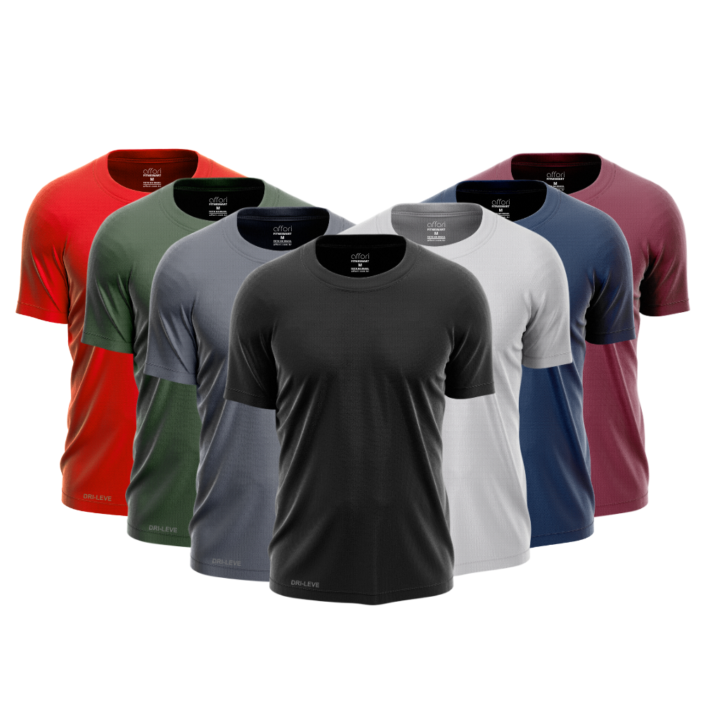 Lot de 7 t-shirts technologiques - Anti-transpiration