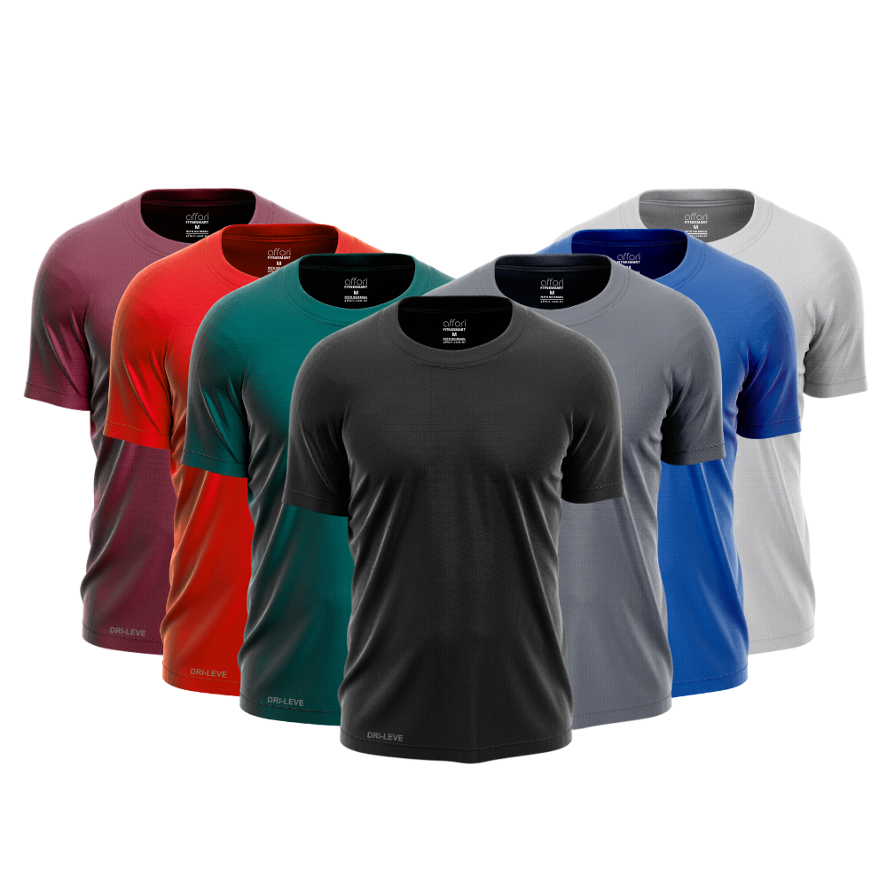 Lot de 7 t-shirts technologiques - Anti-transpiration