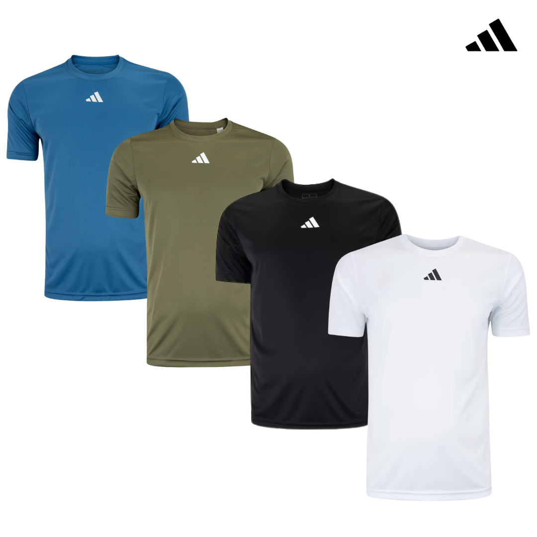 T-shirt d'entraînement Adidas Essentials 4-Stripes (obtenez-en 4 pour le prix d'1)
