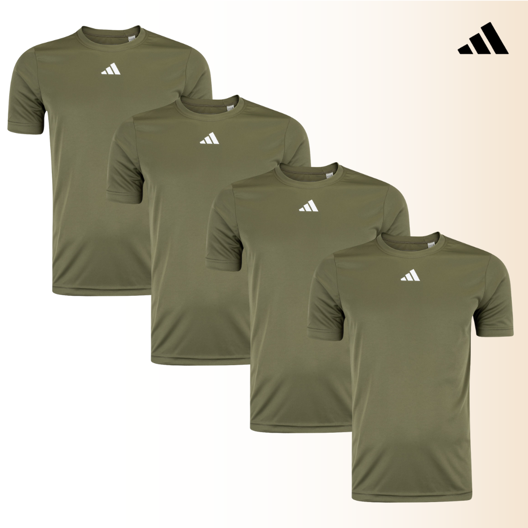 T-shirt d'entraînement Adidas Essentials 4-Stripes (obtenez-en 4 pour le prix d'1)