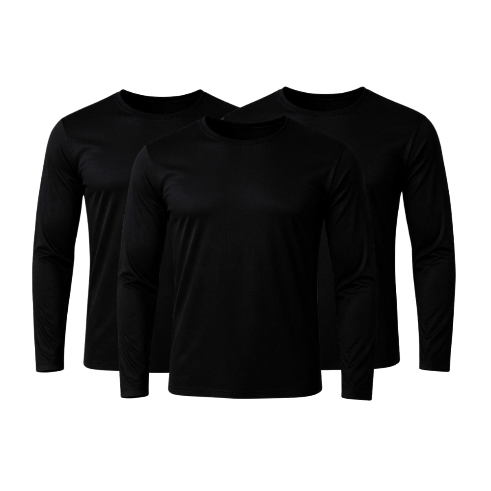 Lot de 3 t-shirts techniques à manches longues - ThermoShirt - FieroFit