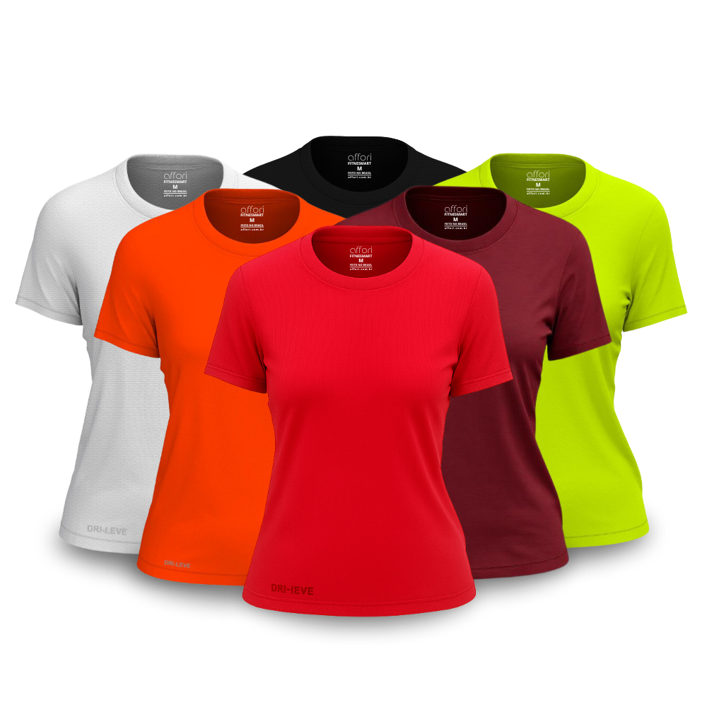 Lot de 6 t-shirts anti-transpiration pour femme - FieroFit