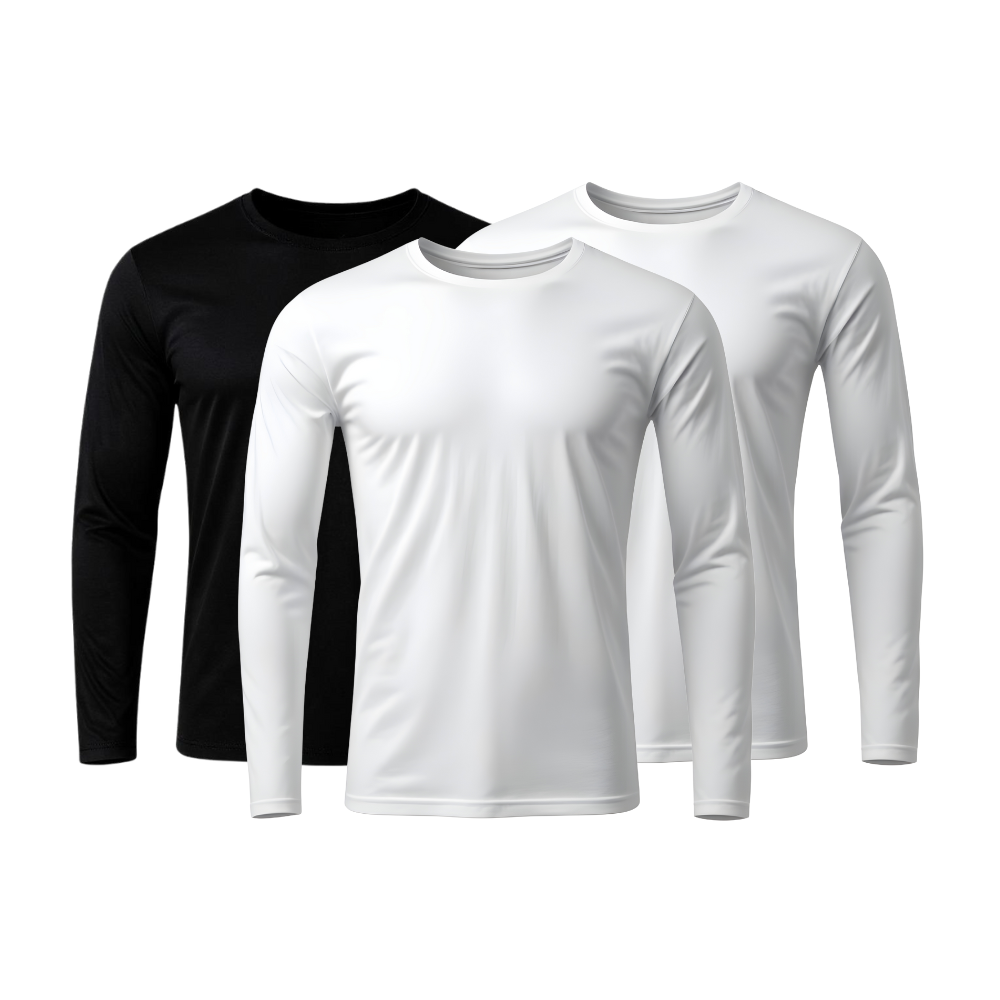 Lot de 3 t-shirts techniques à manches longues - ThermoShirt - FieroFit