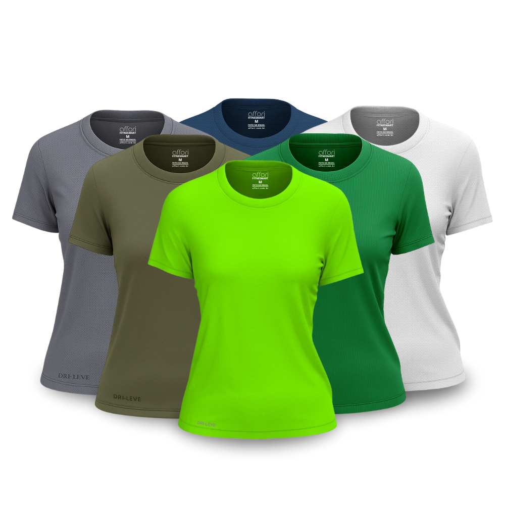 Lot de 6 t-shirts anti-transpiration pour femme - FieroFit