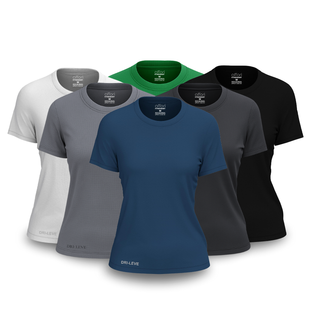 Lot de 6 t-shirts anti-transpiration pour femme - FieroFit