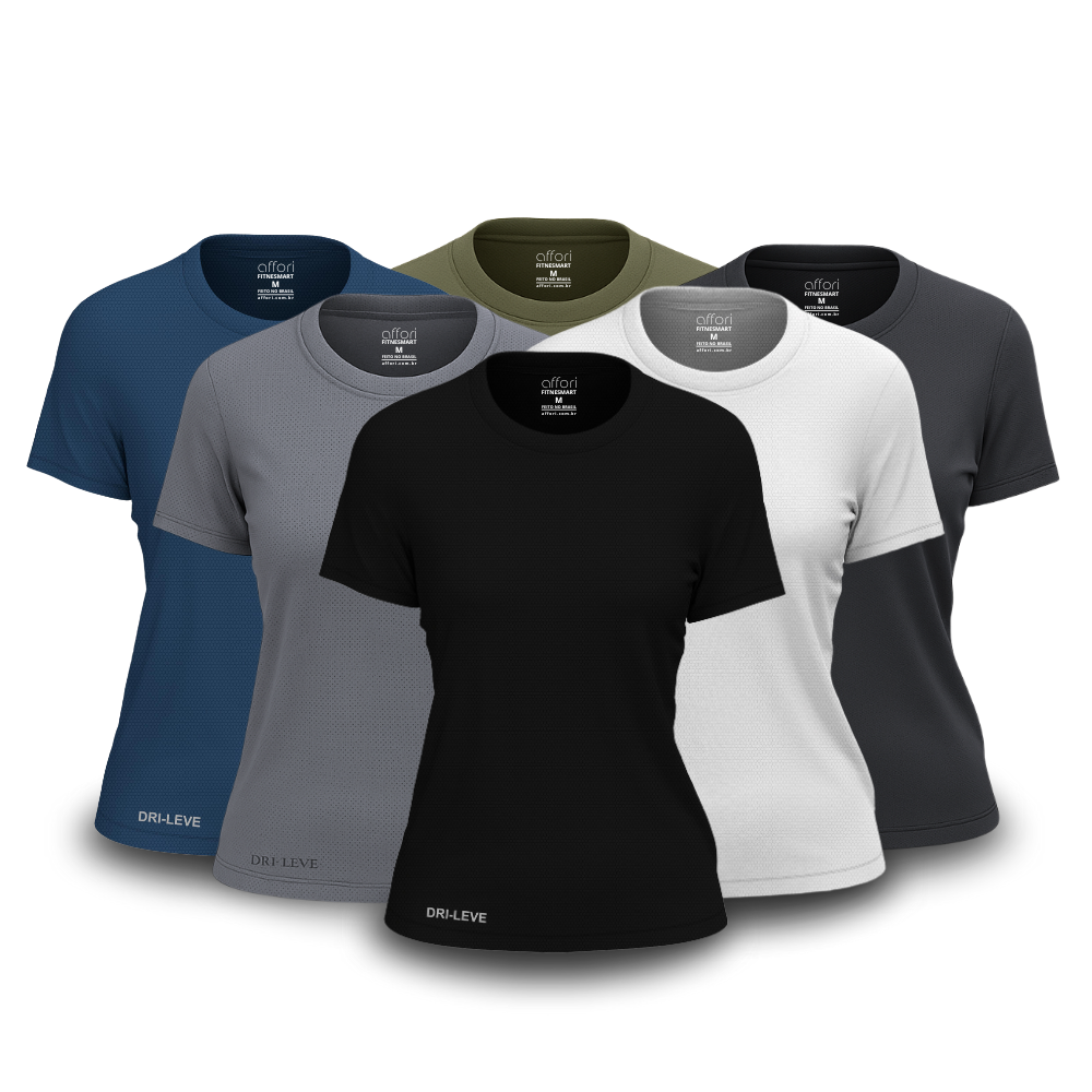 Lot de 6 t-shirts anti-transpiration pour femme - FieroFit