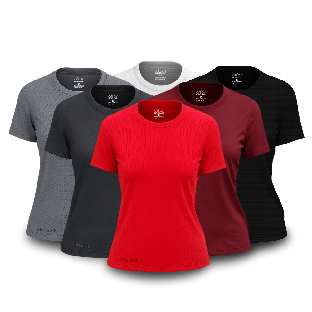 Lot de 6 t-shirts anti-transpiration pour femme - FieroFit