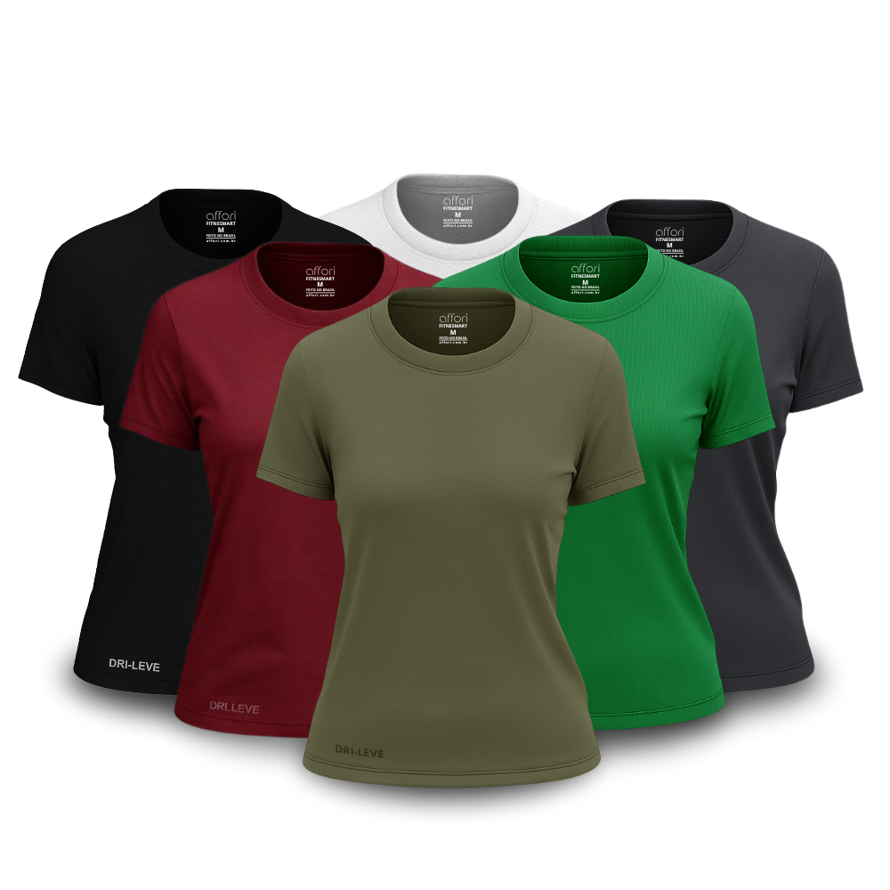 Lot de 6 t-shirts anti-transpiration pour femme - FieroFit