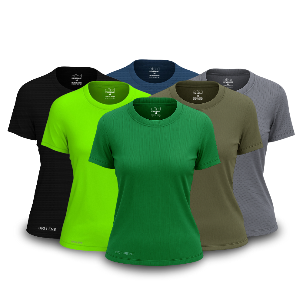 Lot de 6 t-shirts anti-transpiration pour femme - FieroFit
