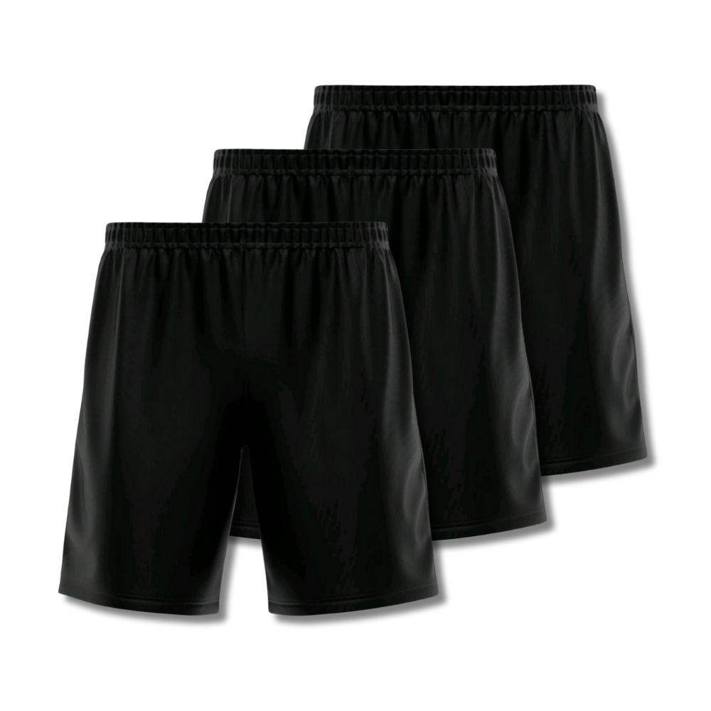 Ensemble short 3 pièces pour homme – Résistant à la transpiration et aux odeurs – FieroFit