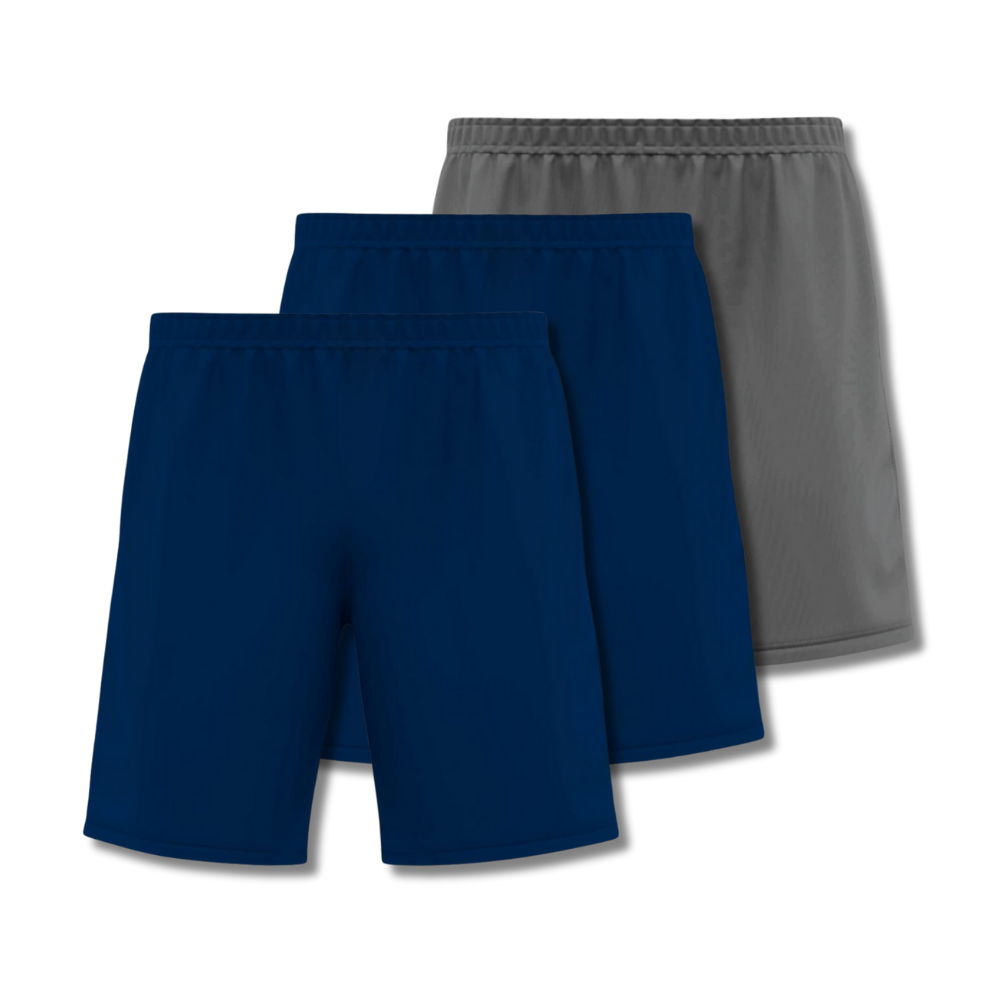 Ensemble short 3 pièces pour homme – Résistant à la transpiration et aux odeurs – FieroFit