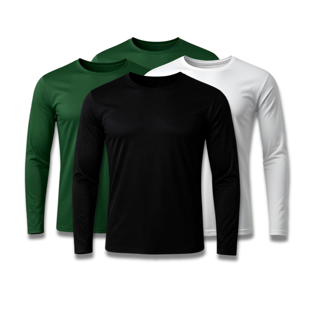Lot de 4 t-shirts techniques à manches longues - Offre anniversaire - FieroFit