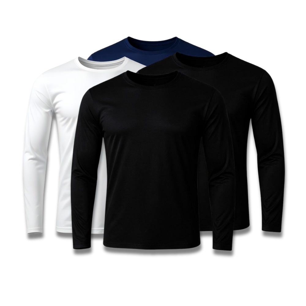 Lot de 4 t-shirts techniques à manches longues - Offre anniversaire - FieroFit