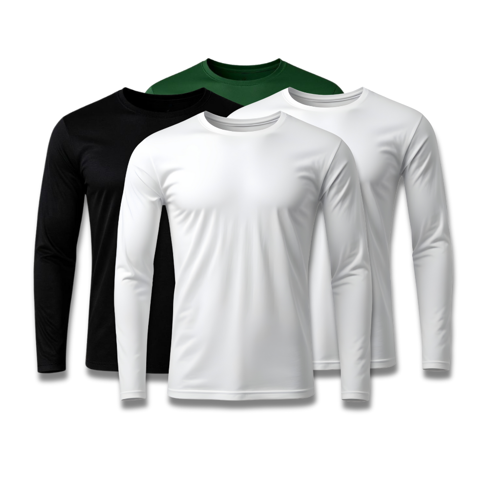 Lot de 4 t-shirts techniques à manches longues - Offre anniversaire - FieroFit