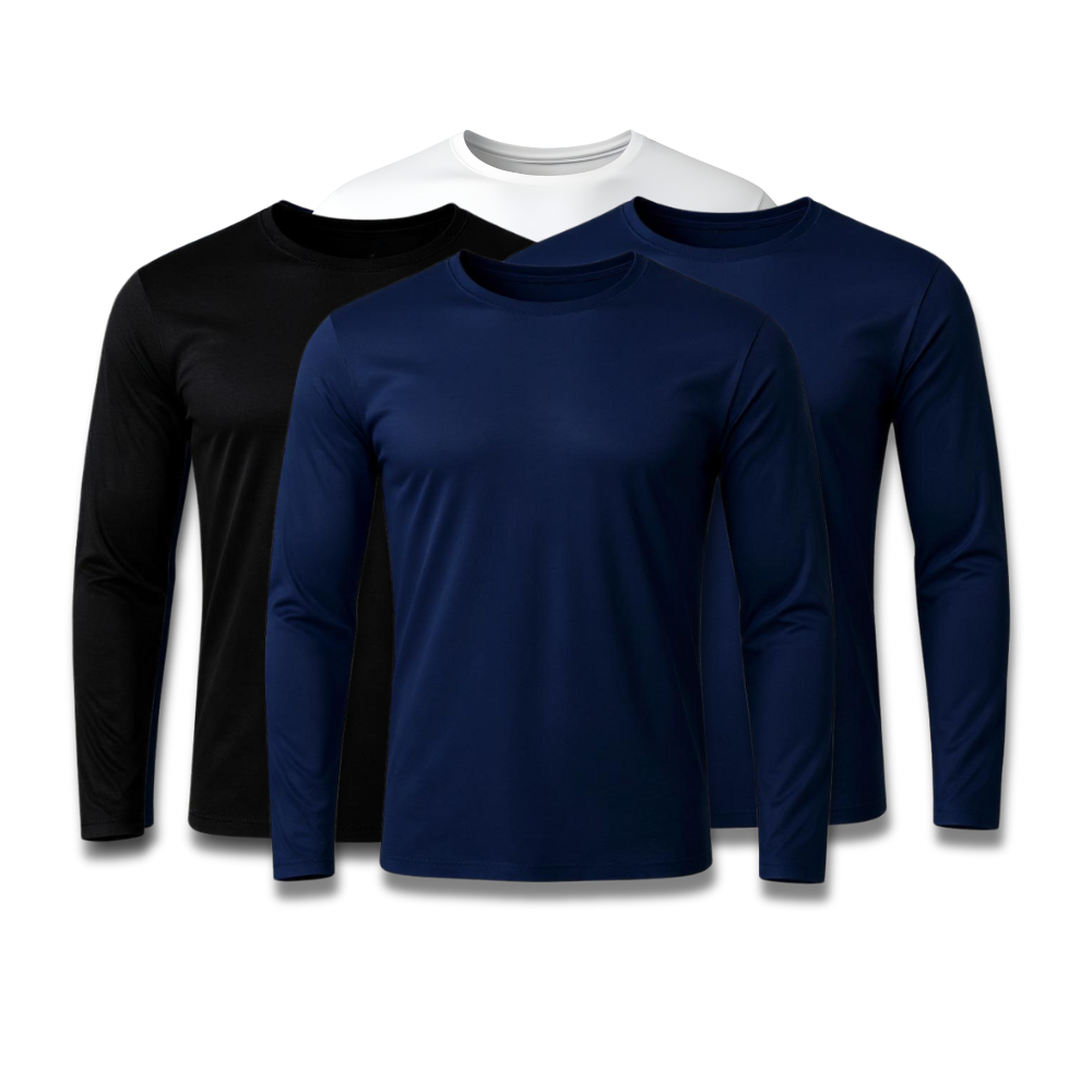 Lot de 4 t-shirts techniques à manches longues - Offre anniversaire - FieroFit