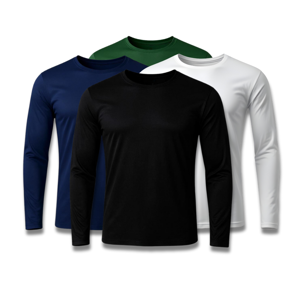 Lot de 4 t-shirts techniques à manches longues - Offre anniversaire - FieroFit