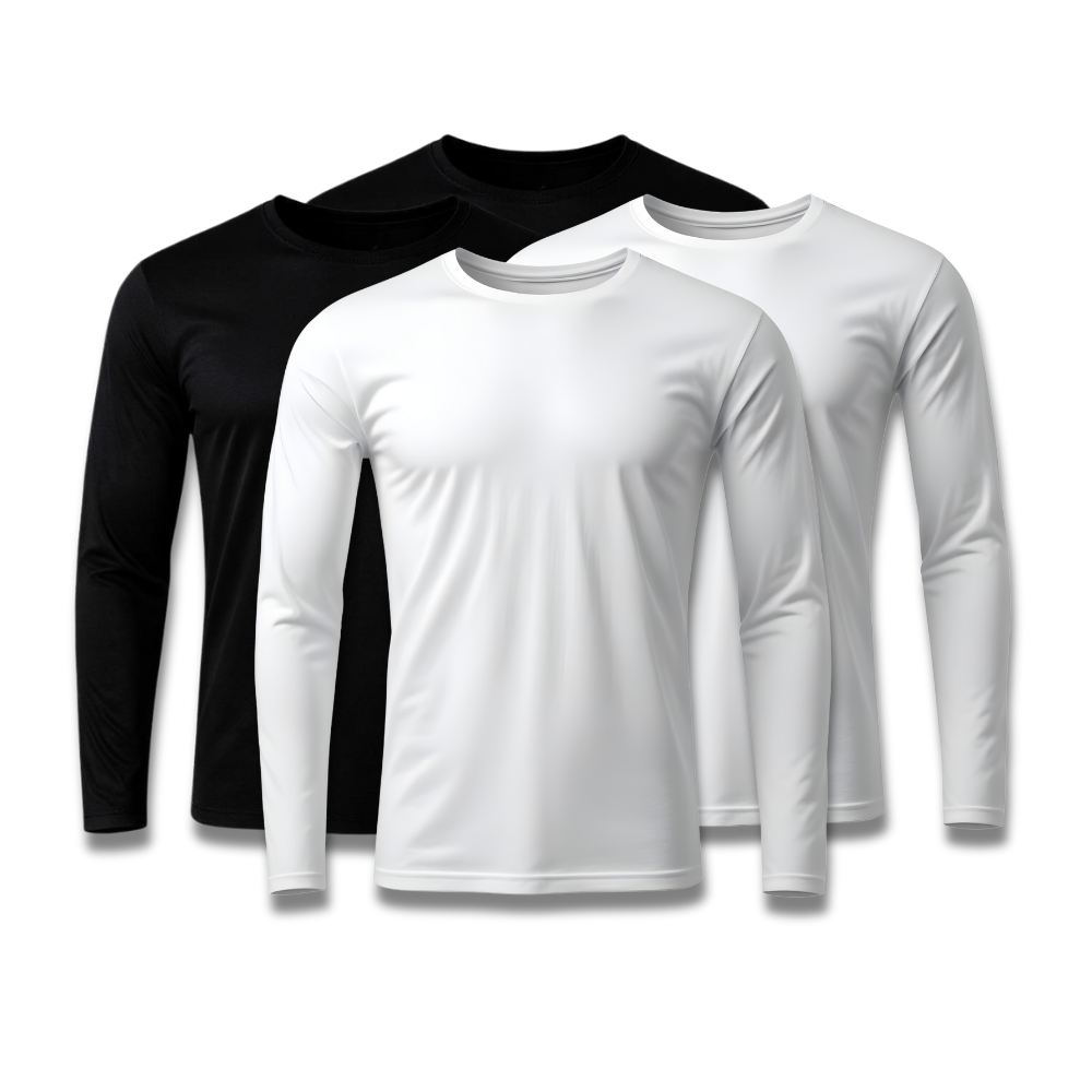 Lot de 4 t-shirts techniques à manches longues - Offre anniversaire - FieroFit