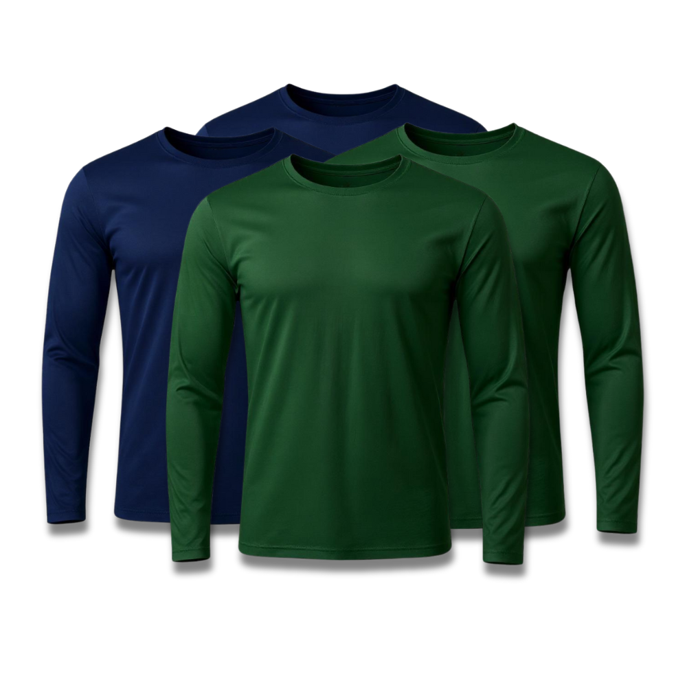 Lot de 4 t-shirts techniques à manches longues - Offre anniversaire - FieroFit