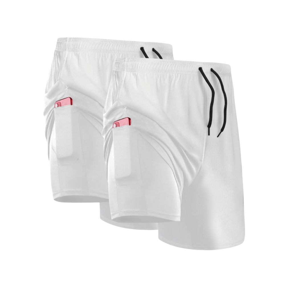 Ensemble short de compression 2 en 1 - FieroFit