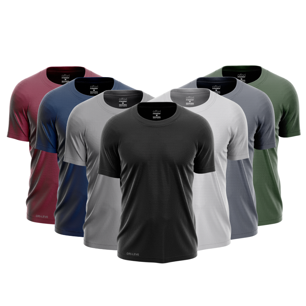 Lot de 7 t-shirts technologiques - Anti-transpiration