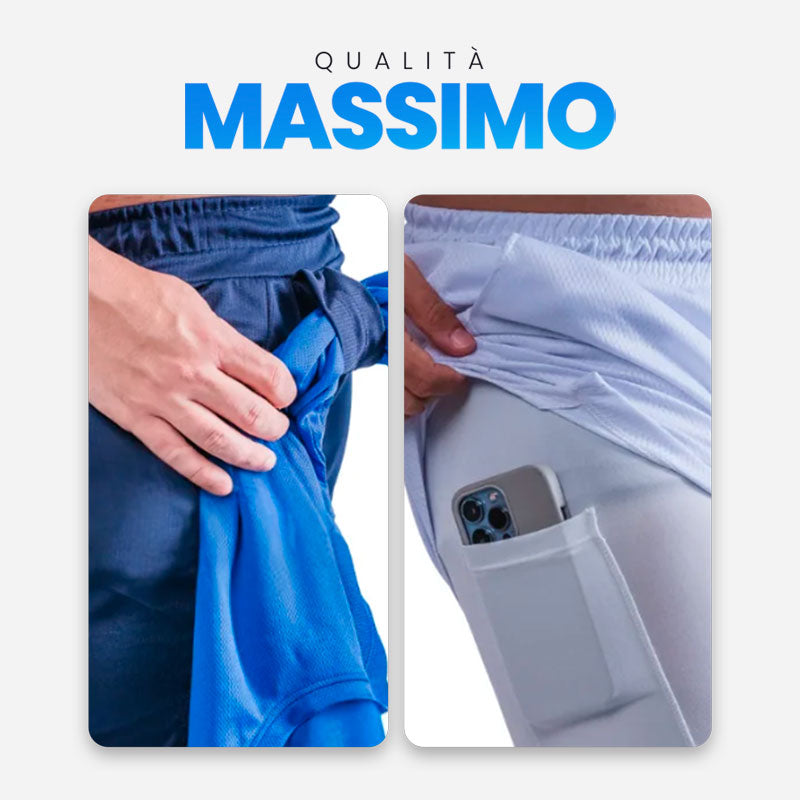 Achetez-en 2, obtenez-en 3 gratuits - Short de compression 2 en 1 - FieroFit