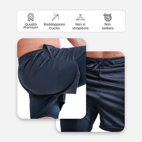 Achetez-en 2, obtenez-en 3 gratuits - Short de compression 2 en 1 - FieroFit