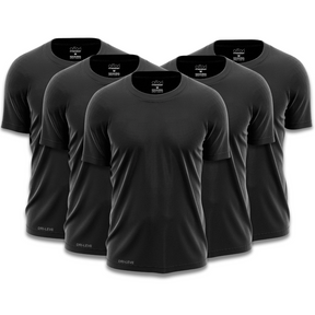 Lot de 5 t-shirts de sport Dry Fit pour homme – Résistants à la transpiration – FieroFit