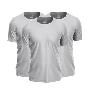 Lot de 3 t-shirts d'entraînement Dry Fit pour homme - Anti-transpiration - FieroFit