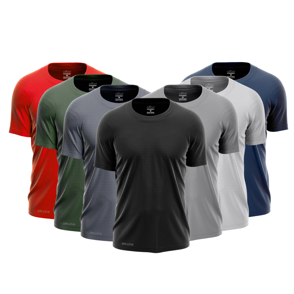 Lot de 7 t-shirts technologiques - Anti-transpiration