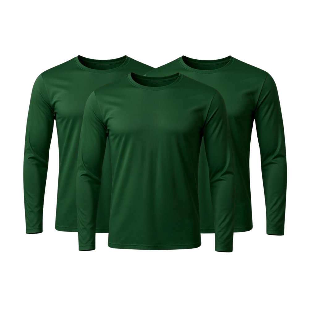 Lot de 3 t-shirts techniques à manches longues - ThermoShirt - FieroFit