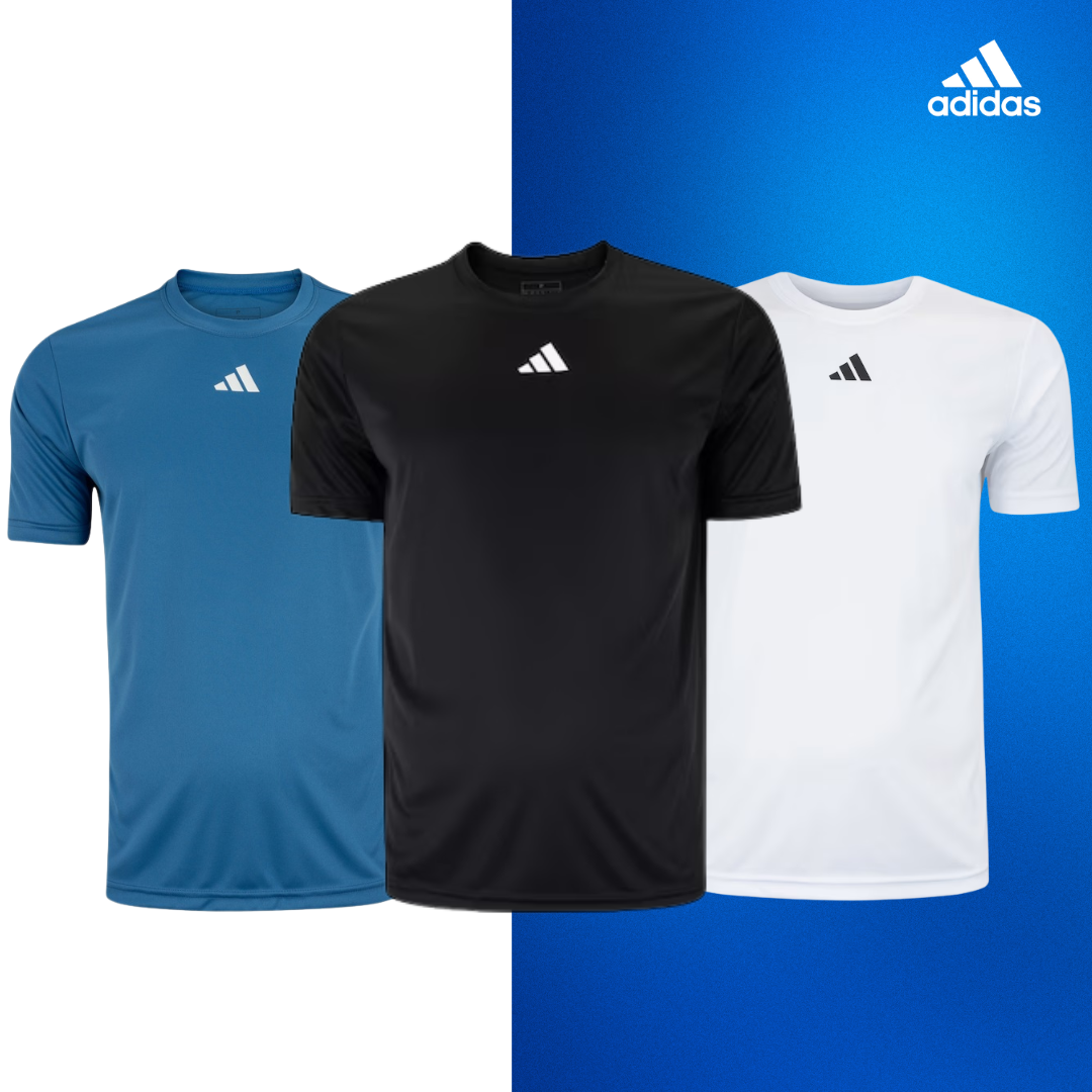 3 t-shirts d'entraînement Adidas Essentials 3-Stripes (1 acheté, 3 offerts)