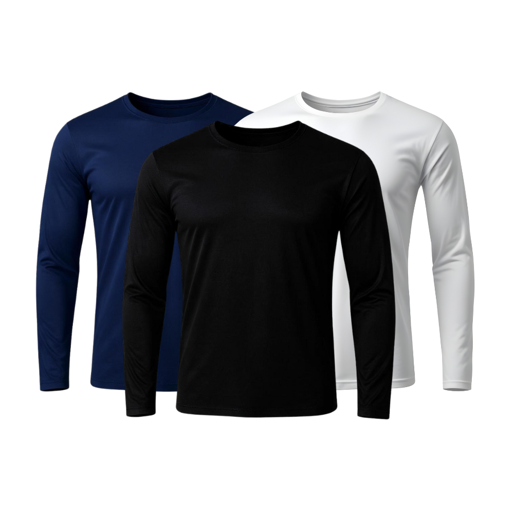 Lot de 3 t-shirts techniques à manches longues - ThermoShirt - FieroFit