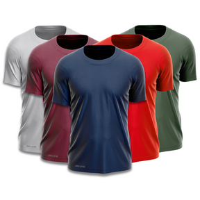 Ensemble t-shirt technique 5 pièces pour homme - FieroFit