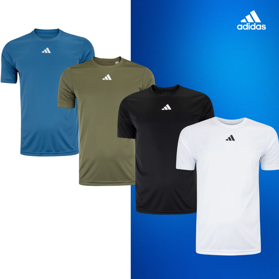 T-shirt d'entraînement Adidas Essentials 4-Stripes (obtenez-en 4 pour le prix d'1)