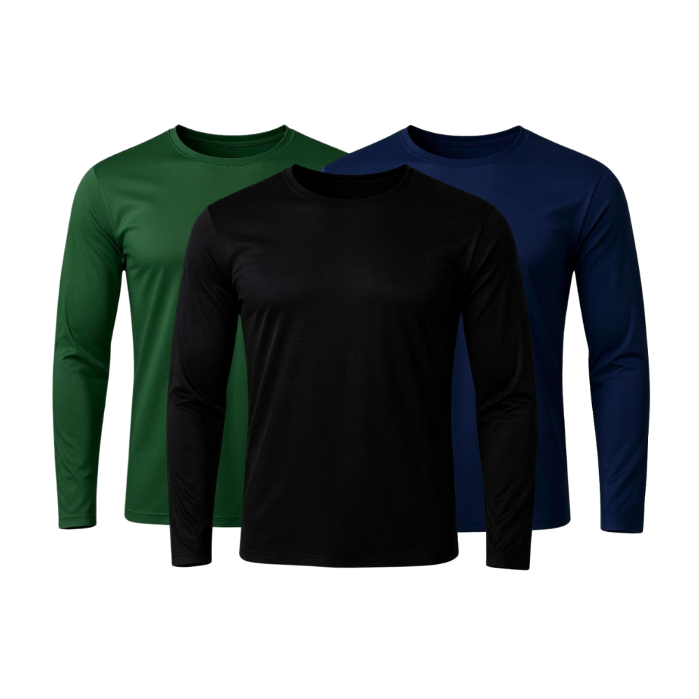 Lot de 3 t-shirts techniques à manches longues - ThermoShirt - FieroFit