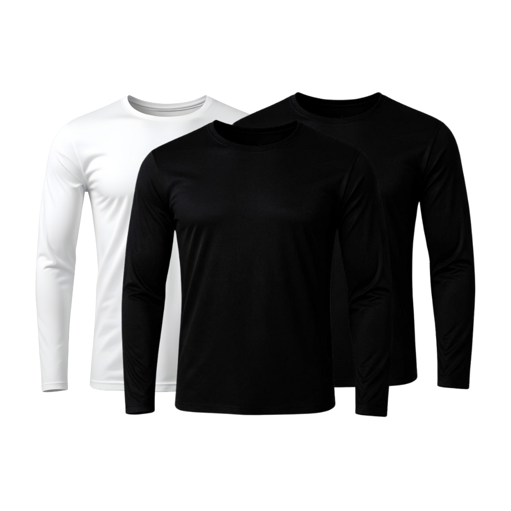 Lot de 3 t-shirts techniques à manches longues - ThermoShirt - FieroFit