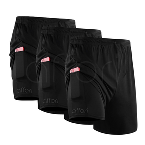 Lot de 3 shorts de compression 2 en 1 – Action hivernale - FieroFit