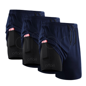 Lot de 3 shorts de compression 2 en 1 – Action hivernale - FieroFit